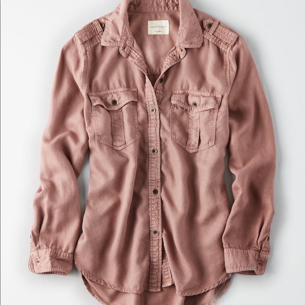 Pinkish button up